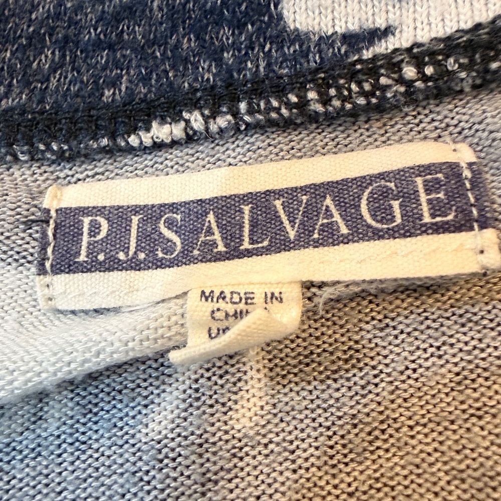 PJ Salvage Winter Escape Pajama Set Small Blue Lounge Set - Picture 3 of 7